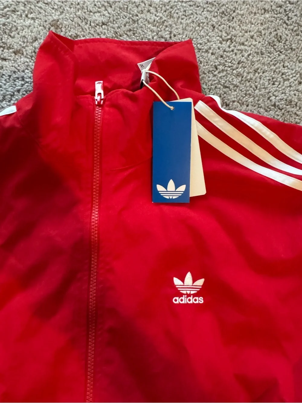 Adidas Originals Firebird Full Zip Track Jacket. Mens Lg. Red. IT2495. NWT